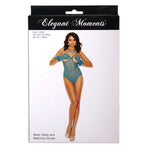 Elegant Moments - Nuisette en maille et gants assortis - Turquoise