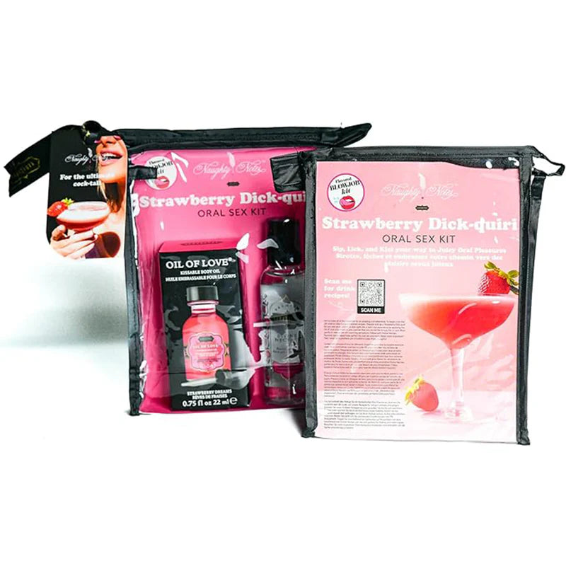 Kama Sutra - Kit de sexe oral Fraise Dick-Quiri