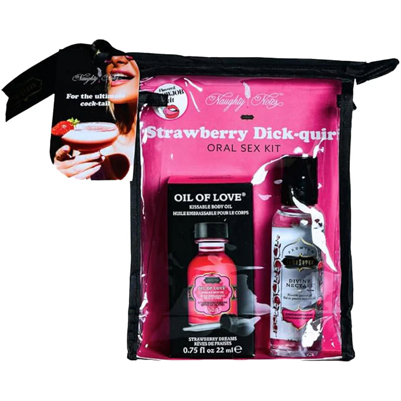 Kama Sutra - Kit de sexe oral Fraise Dick-Quiri