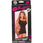 Pink Lipstick - Robe sans coutures Slice and Dice - Noire - Grandes tailles