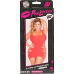 Pink Lipstick - Robe sans coutures Slice and Dice - Rouge - Grandes tailles