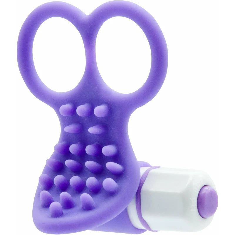 The finger sleeve with bullet purple