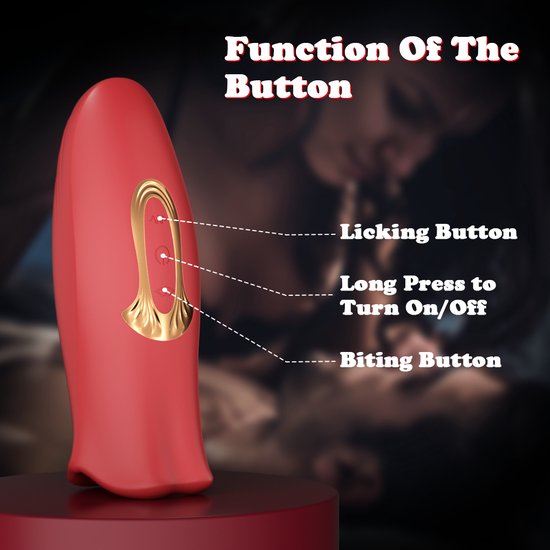 Vibromasseur Bouche Rouge