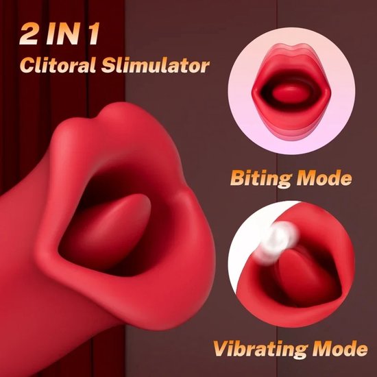 Vibromasseur Bouche Rouge