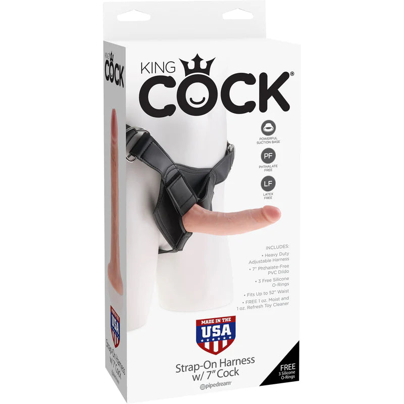 Pipedream - Harnais à sangle King Cock avec pénis de 7 pouces