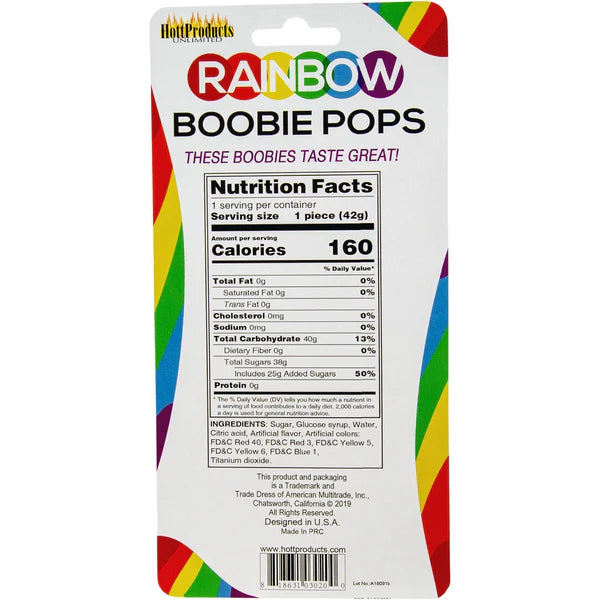 HottProducts Sucettes Seins Arc-en-ciel