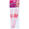 Pailles souples TYTF pour pénis - Couleur chair - Lot de 6