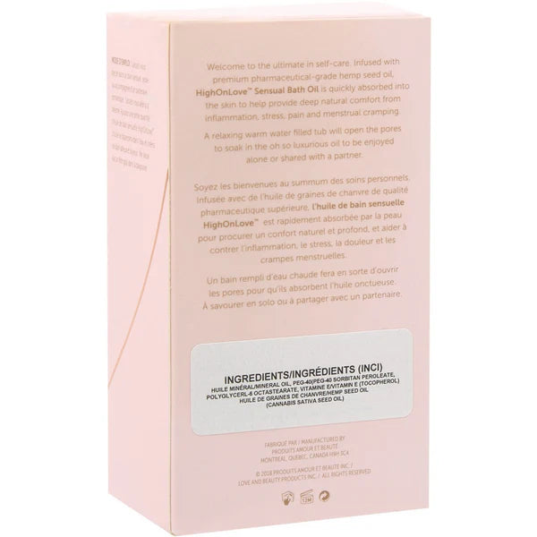 High on love - Huile à bain sensuelle (3.4oz)