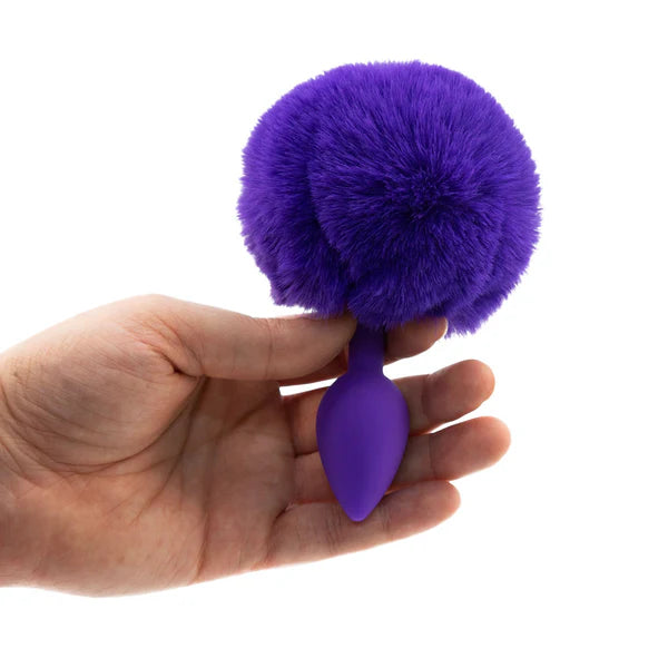 Pure Love® - Plug anal en silicone en forme de queue de lapin duveteuse