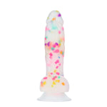 Pure Love® - Godemiché en silicone Party Time avec ventouse – 19 cm – Confettis givrés