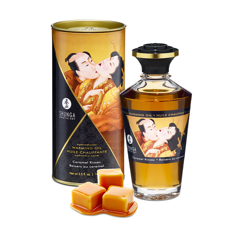 Shunga - Huile chauffante aphrodisiaque (massage / préliminaires)