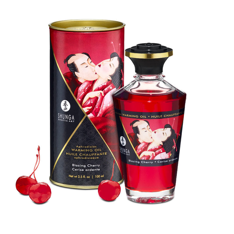 Shunga - Huile chauffante aphrodisiaque (massage / préliminaires)