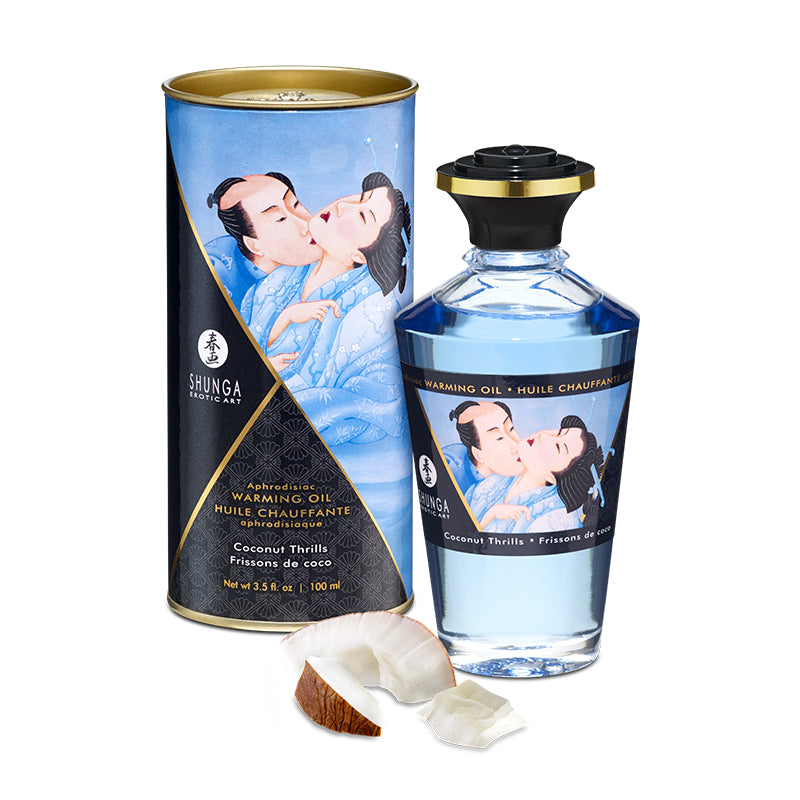 Shunga - Huile chauffante aphrodisiaque (massage / préliminaires)