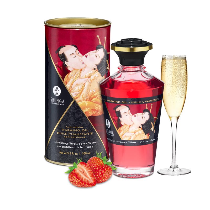 Shunga - Huile chauffante aphrodisiaque (massage / préliminaires)
