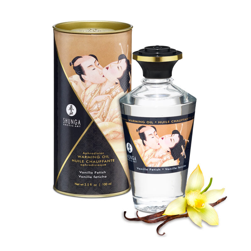 Shunga - Huile chauffante aphrodisiaque (massage / préliminaires)