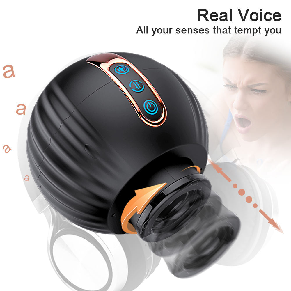 Masturbateur télescopique rotatif automatique pour hommes