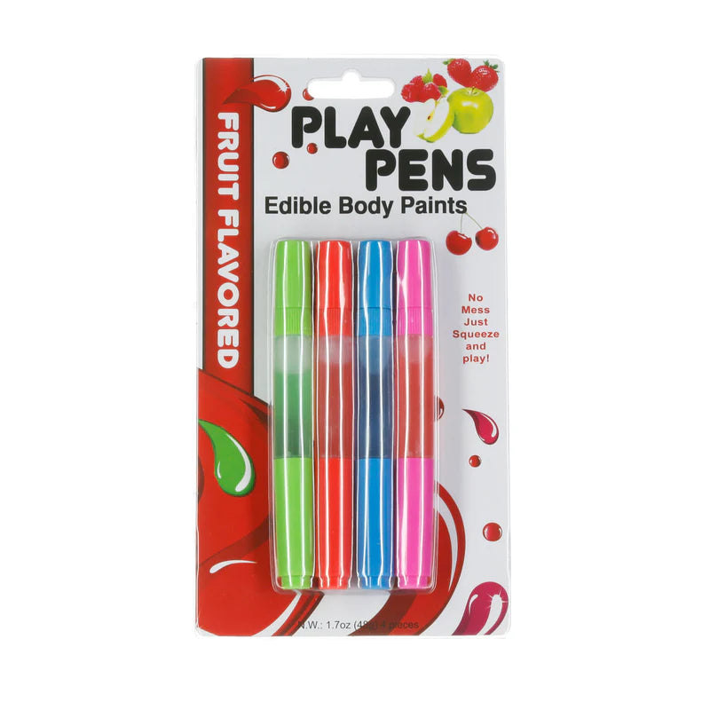 Hott Products - Peintures corporelles comestibles aux fruits Play Pens – Lot de 4