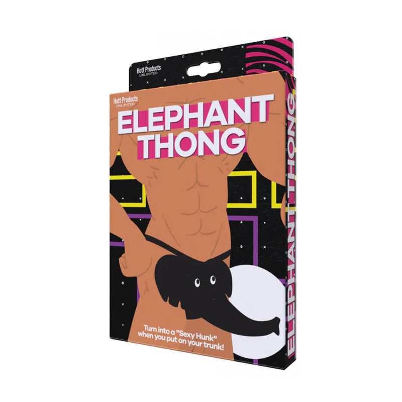 Éléphant Thong – String Noir