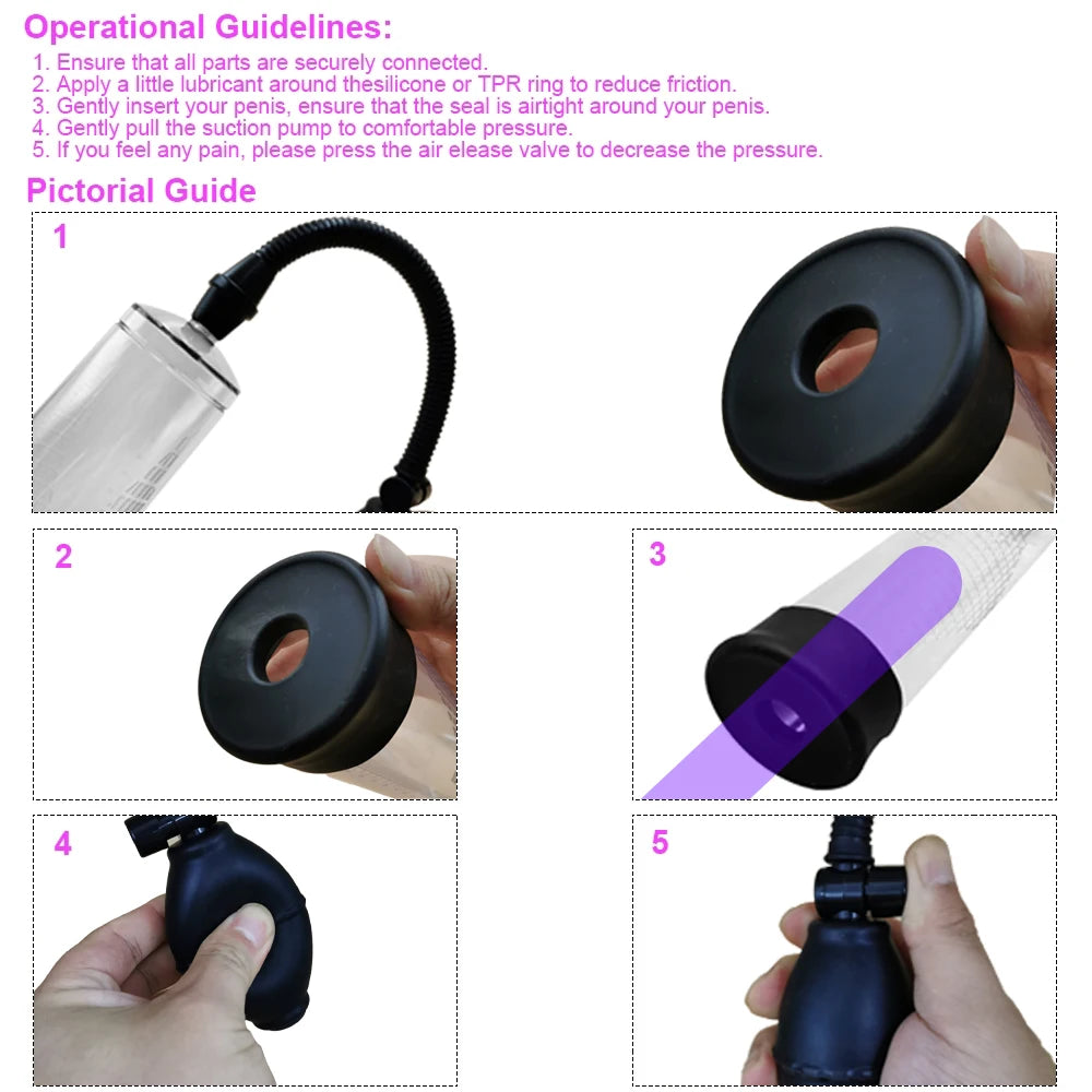 Penis Pump - Men POWERUP Pompe à pénis pour un maximum de puissance