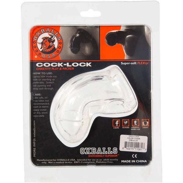 Oxballs - Cock-lock chastity play & packer clear