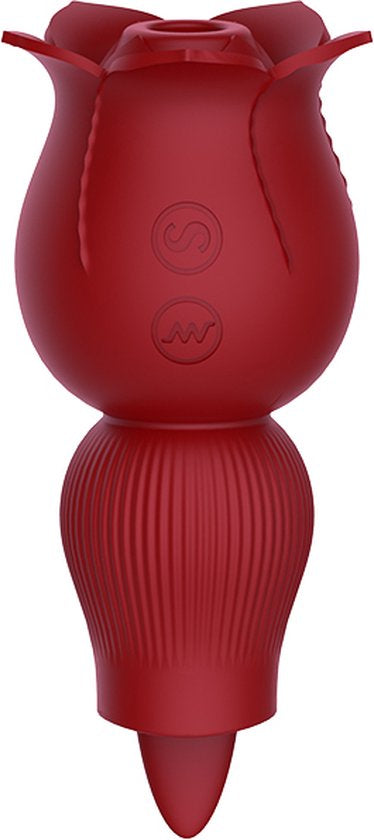 Fleur a double fonction suction et langue