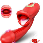 Vibrateur - Double embout avec langue
