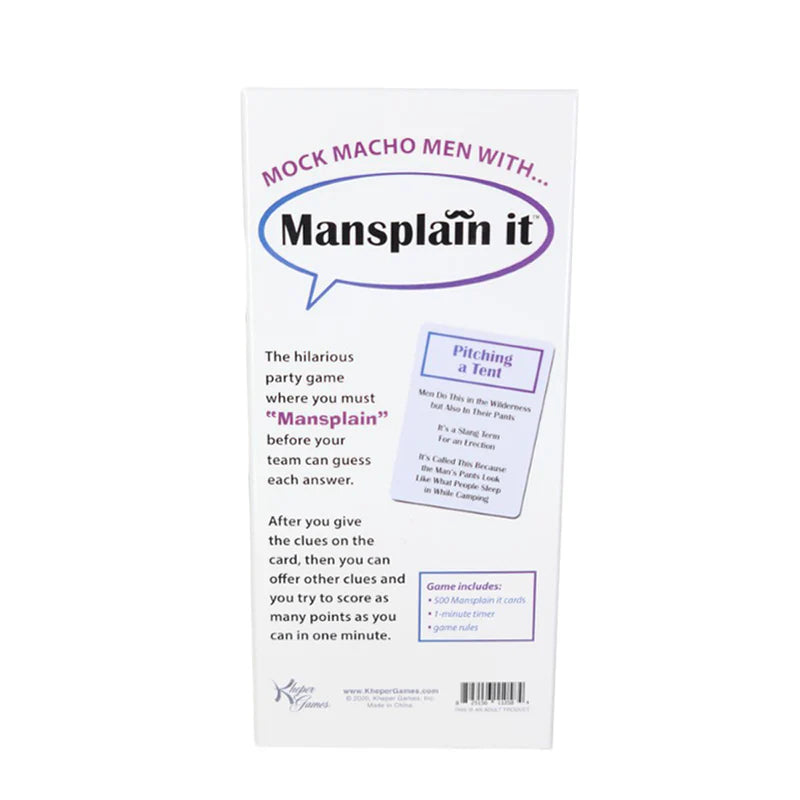 Kheper Games - Mansplain It™ Le jeu des indices condescendants !