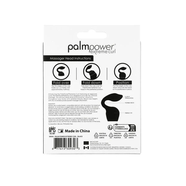 PalmPower Extreme Curl – Tête de massage en silicone