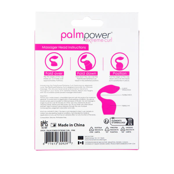 PalmPower Extreme Curl – Tête de massage en silicone