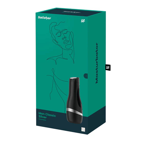 Satisfyer Masturbateur pour homme classique argenté