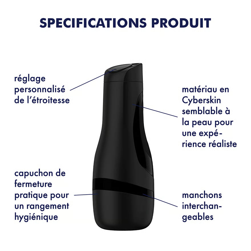 Satisfyer Masturbateur pour hommes classique noir