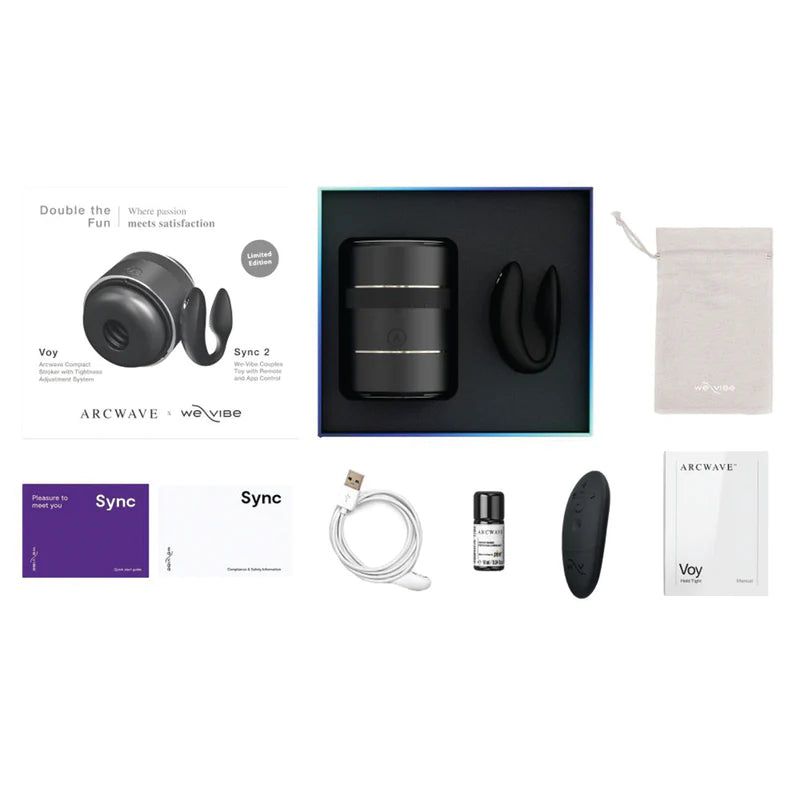 Arcwave® X We-Vibe® - Édition limitée - Kit Double plaisir - Noir