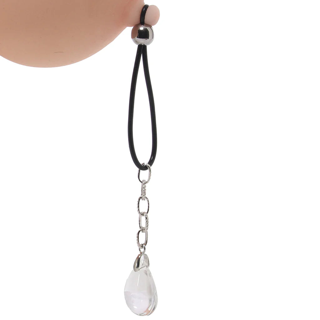 Calexotics nipple play non piercing nipple jewerly crystal teardrop