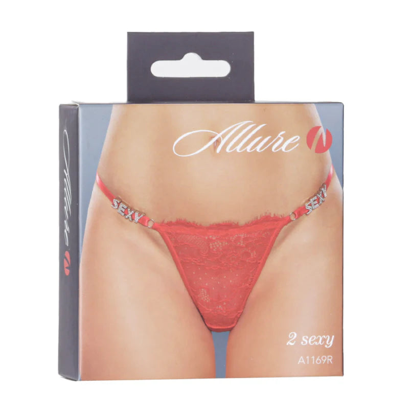 Allure - String sexy 2 – Rouge