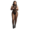 Le Désir - Body en résille noire et dentelle XL