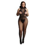 Le Désir - Body en résille noire et dentelle XL
