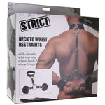 Strict Menottes strictes en cuir végétalien du cou aux poignets