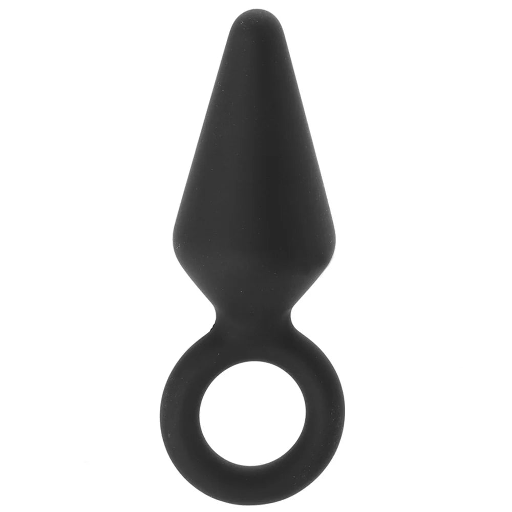 Anal Adventures Platinum Loop Plug in Small Blush