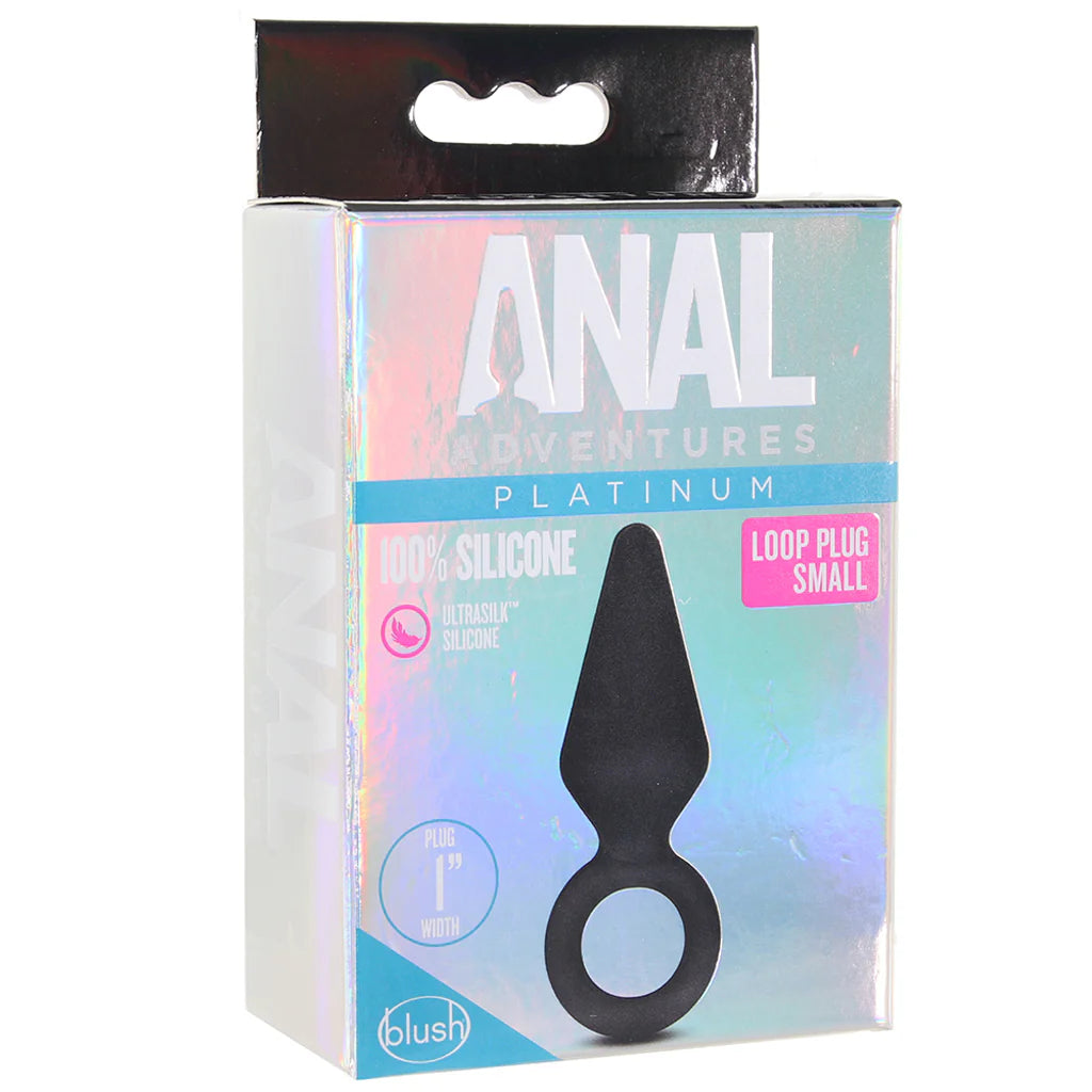 Anal Adventures Platinum Loop Plug in Small Blush