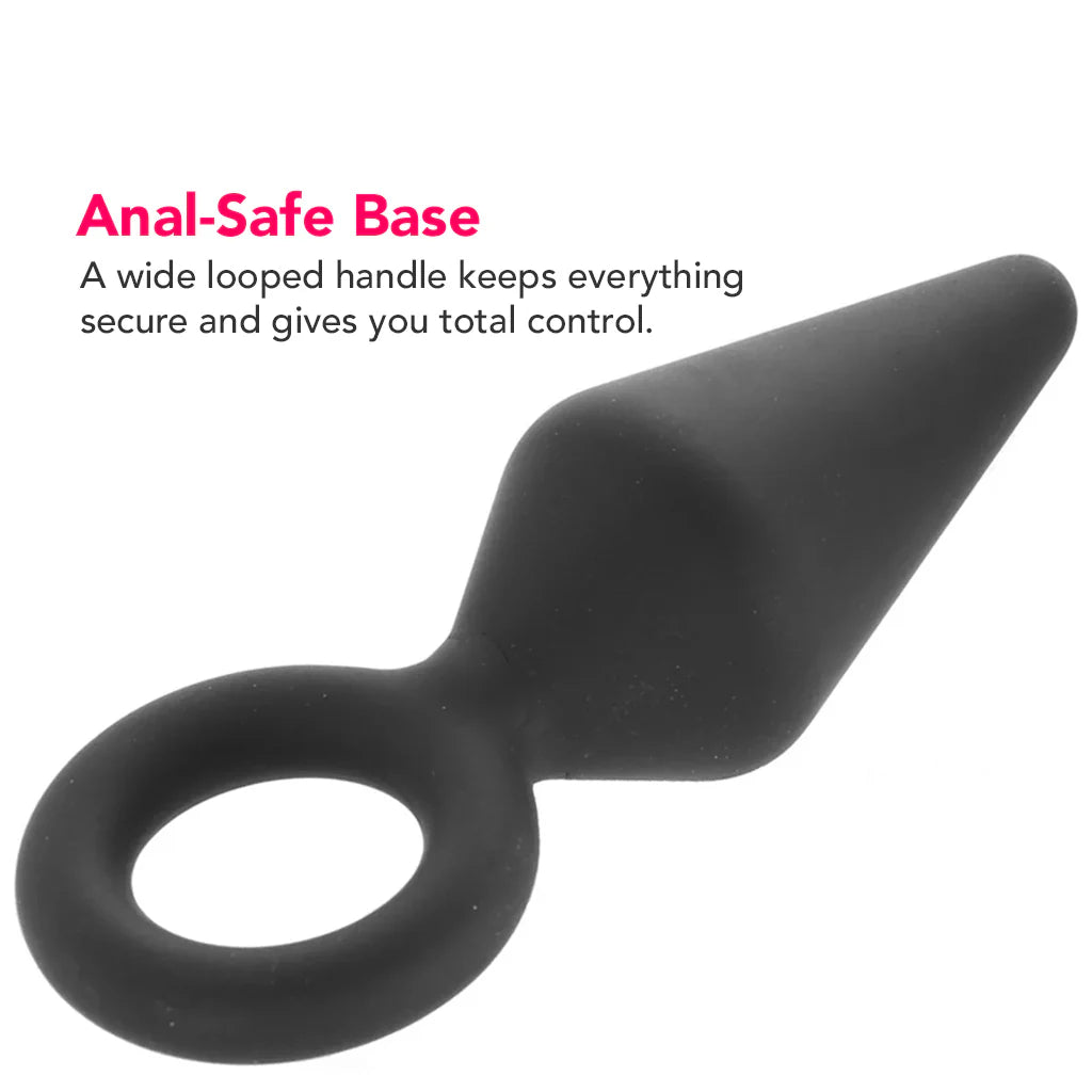 Anal Adventures Platinum Loop Plug in Small Blush