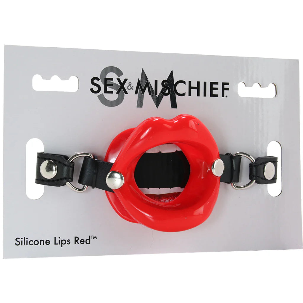 Bâillon en silicone rouge - Sex & Mischief