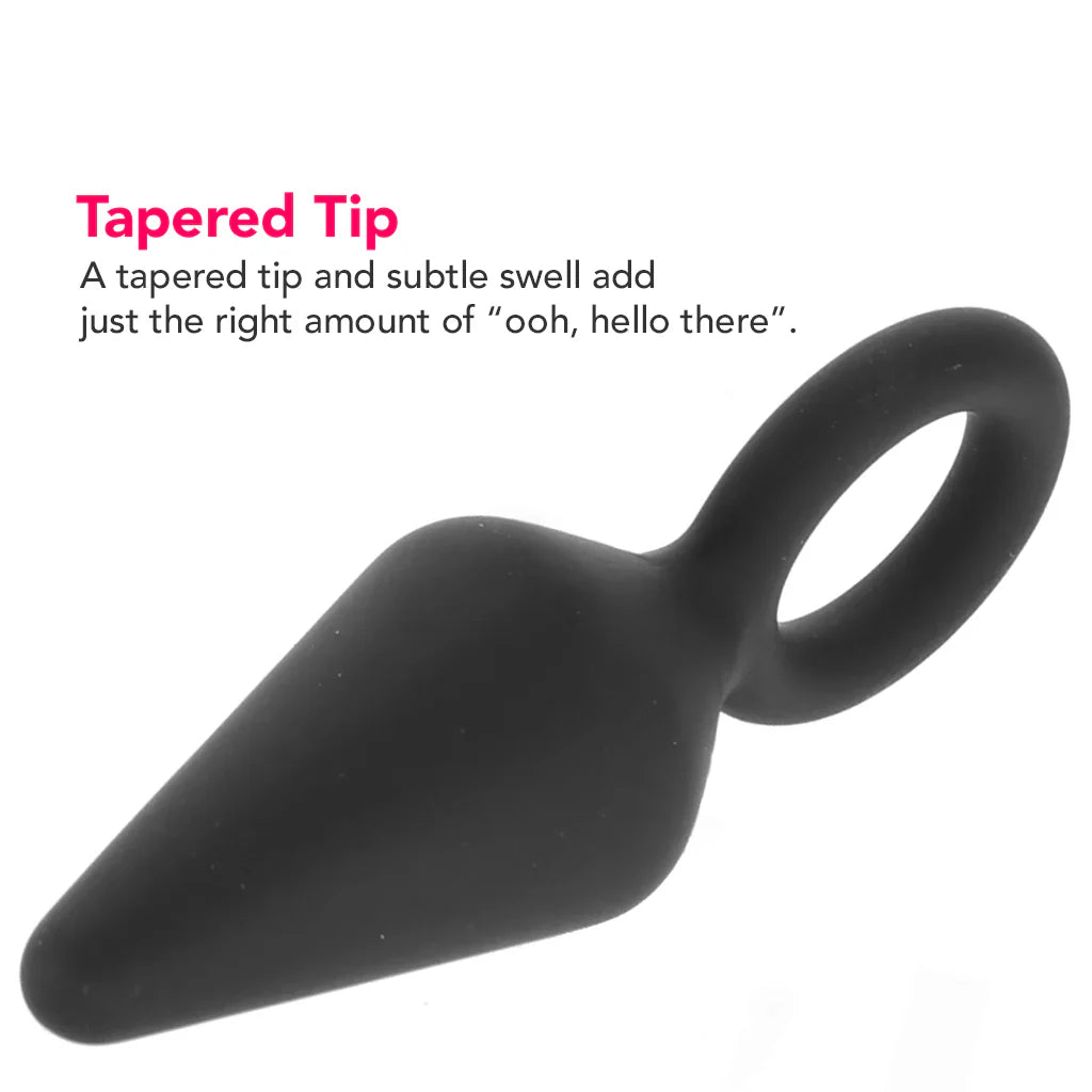 Anal Adventures Platinum Loop Plug in Small Blush