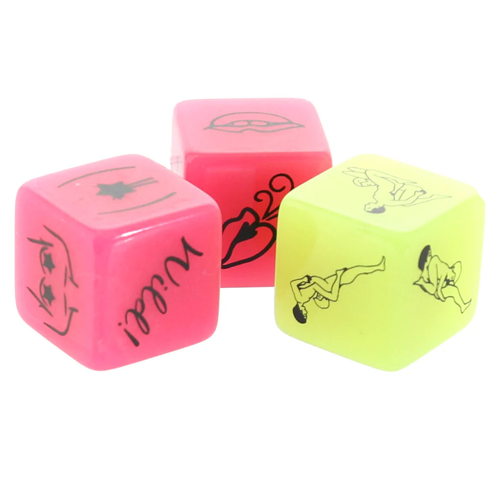 Dés phosphorescents pour le sexe oral Kheper