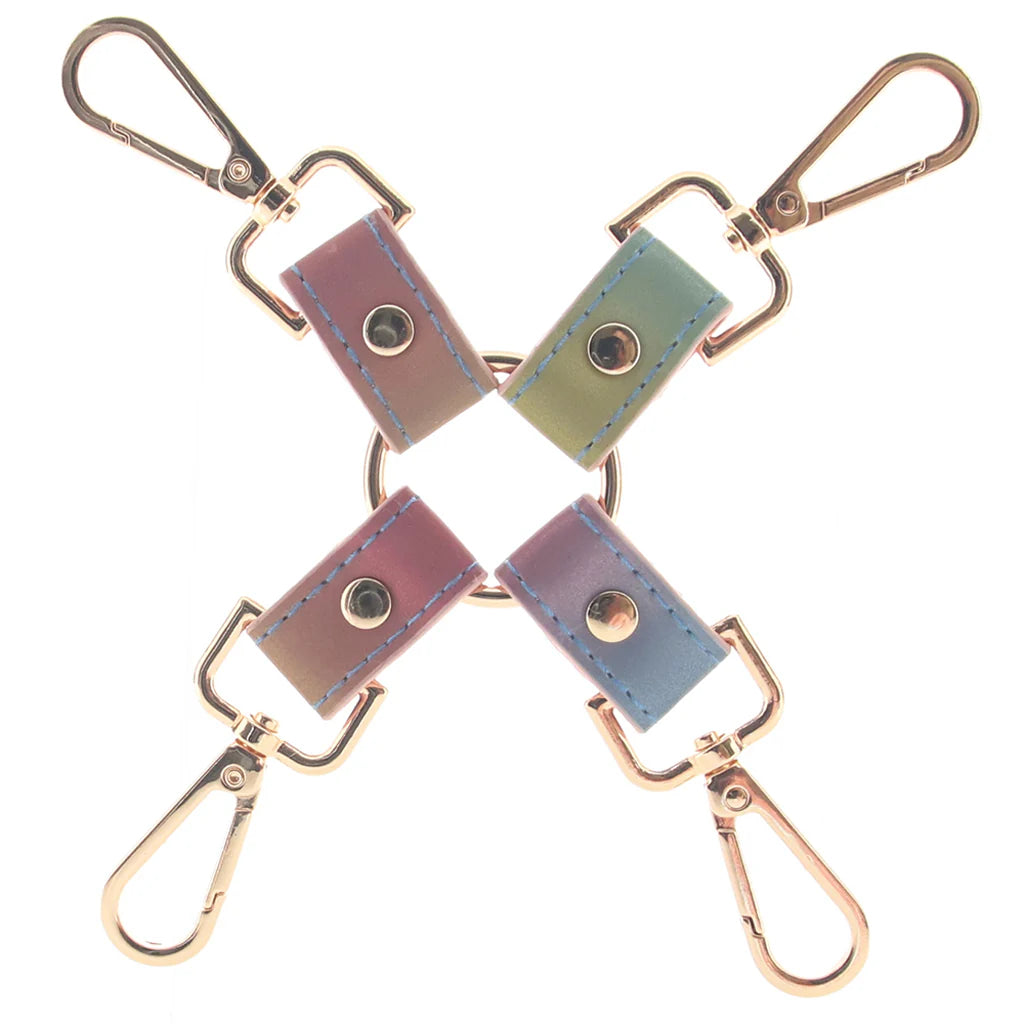 Nœud de bondage Spectra Hog Tie arc-en-ciel
