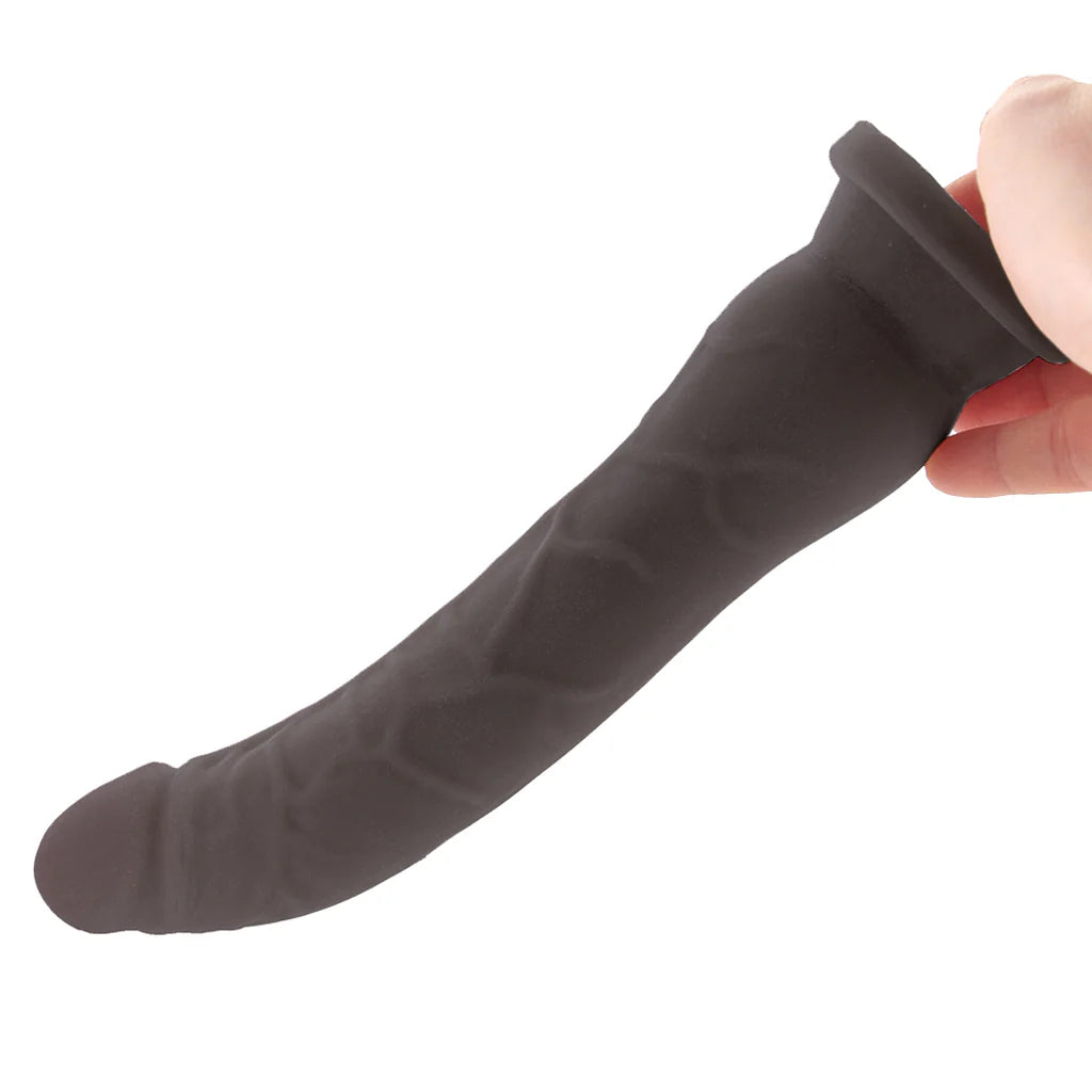 Blush - Dr. Skin+ 9" Posable Dildo in Black