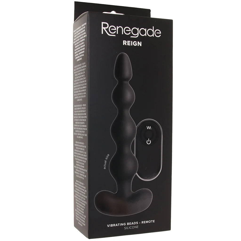 Perles anales vibrantes télécommandées Renegade Reign