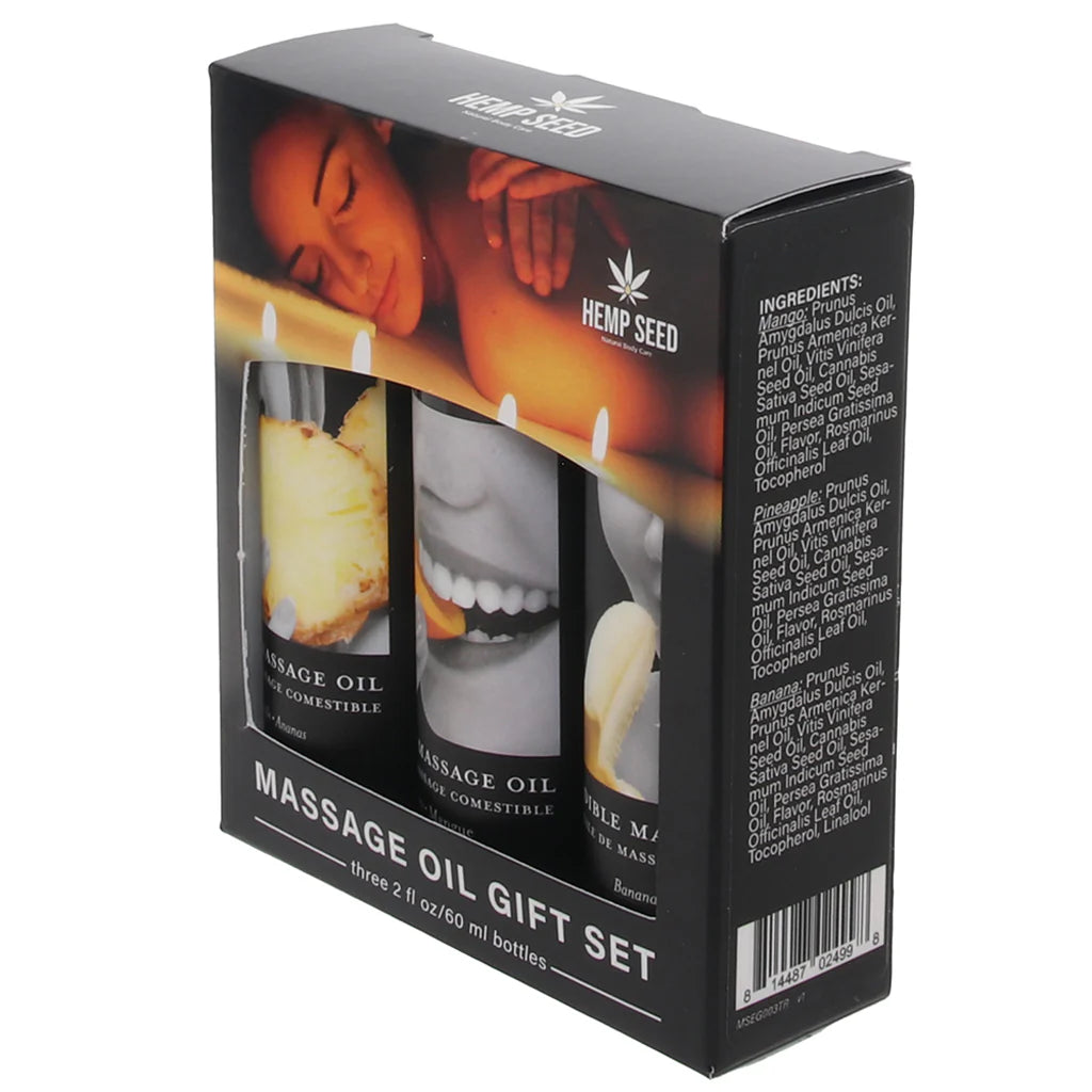 Huile de massage comestible - (3x60ML)