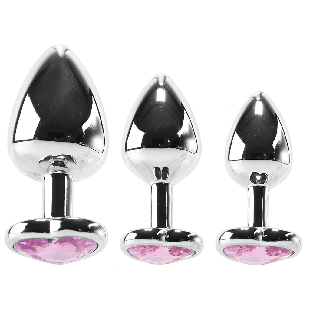 Ensemble de plugs anaux - Booty Sparks Heart Gem