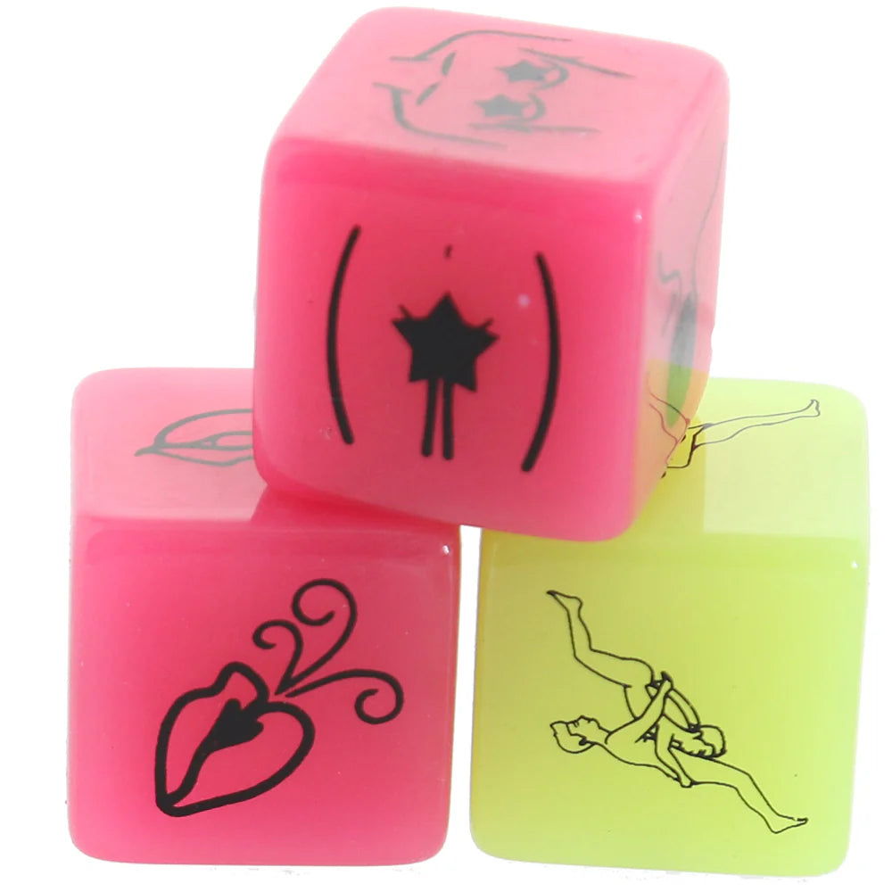 Dés phosphorescents pour le sexe oral Kheper