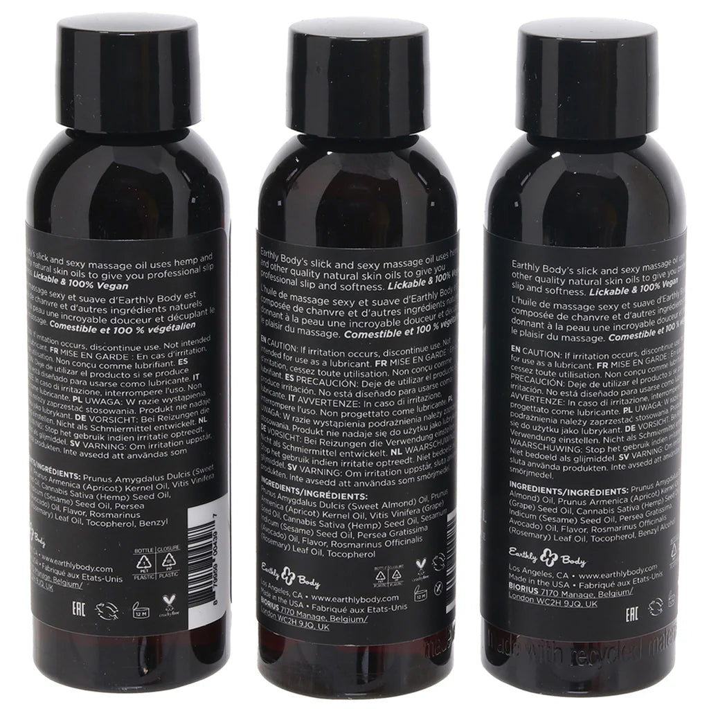 Huile de massage comestible - (3x60ML)